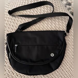 lululemon athletica Black Messenger Bag